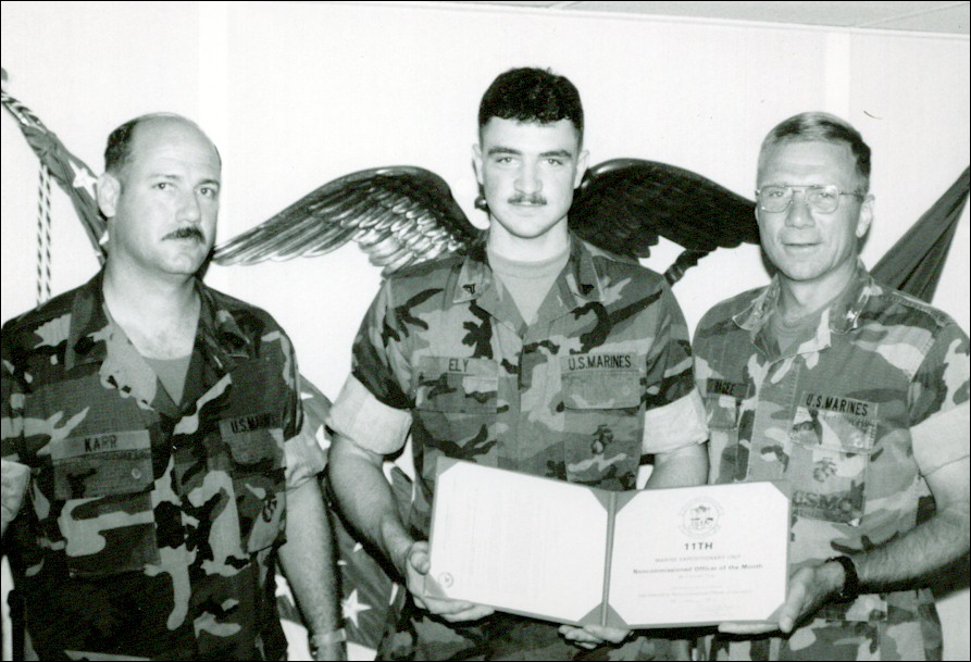 Kevin Ely with 11th MEU, USS Peleliu 1992
